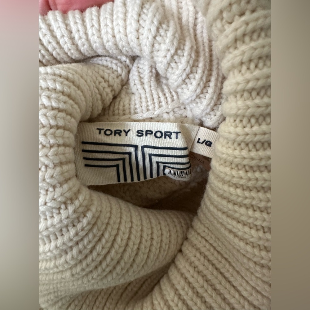 Tory Sport Merino Wool Striped Sweater - Picture 8 of 13
